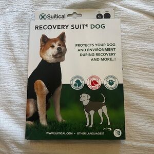 XL Black Recovery Suit for Dogs